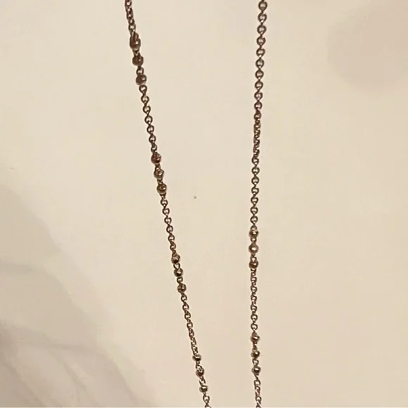 Black and Gold Peace Sign Kendra Scott Necklace - Picture 6 of 11